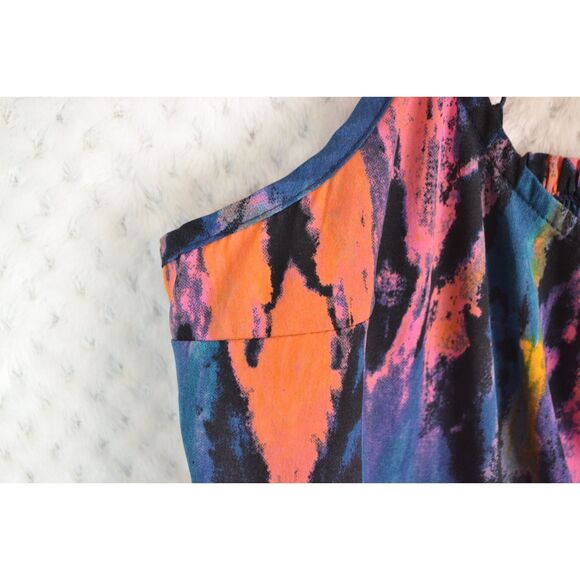 Hurley Hazel Women's Medium Blue Spaghetti Strap Skater Dress - Picture 7 of 13